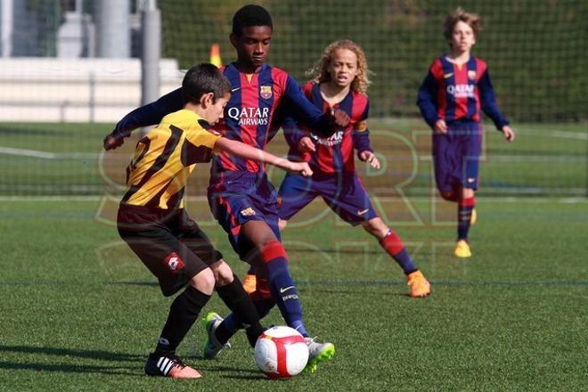 El Alevín A del FC Barcelona, campeón de Liga