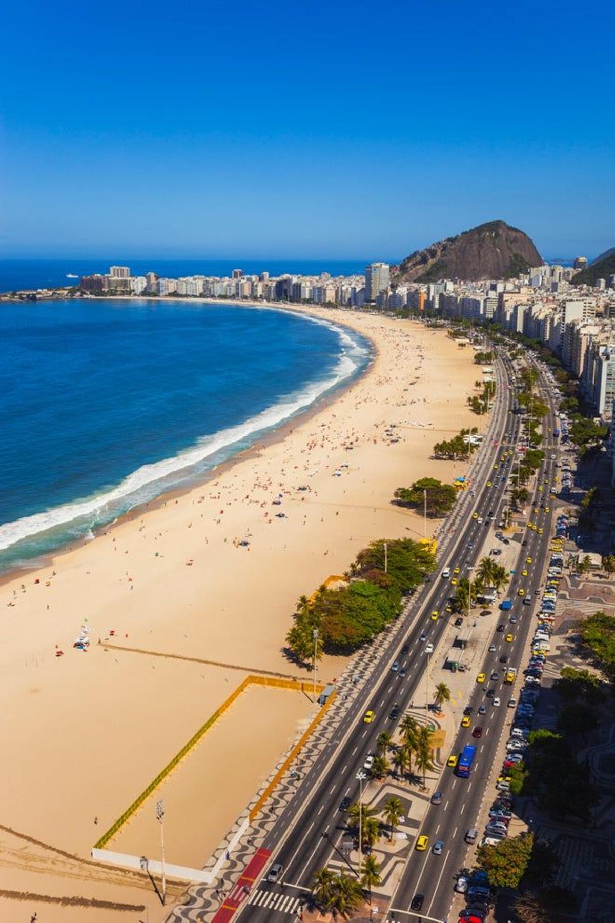 La playa de Copacabana.