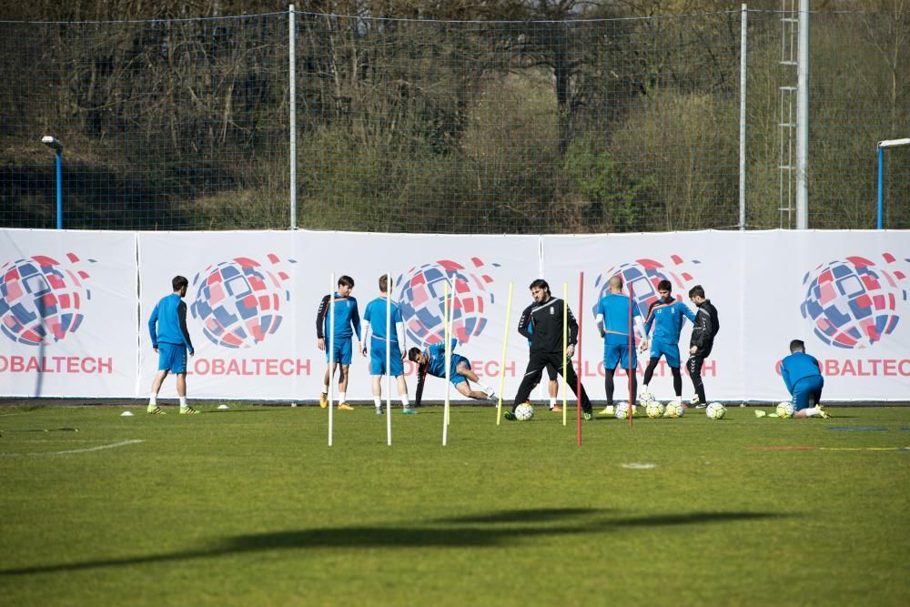 Generelo dirige su primer entrenamiento del Real Oviedo