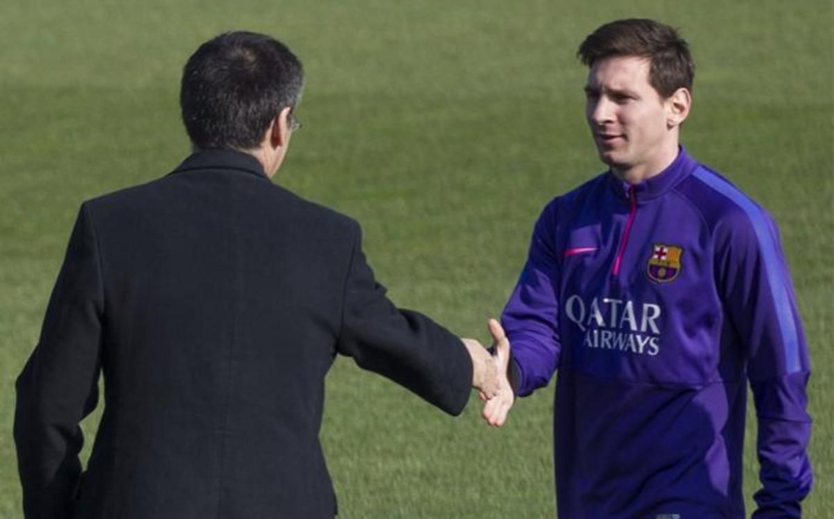Messi recibió el apoyo de la directiva de Bartomeu