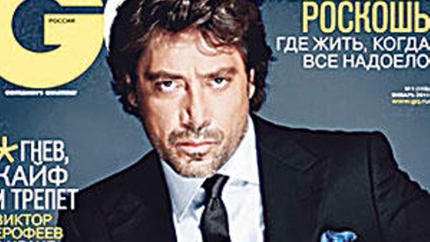Javier Bardem, en la portada del GQ ruso.