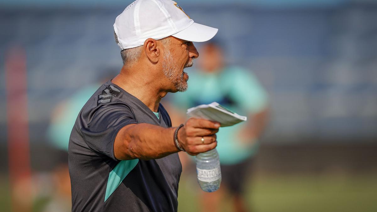 Sergio Pellicer, durante un entrenamiento de pretemporada.