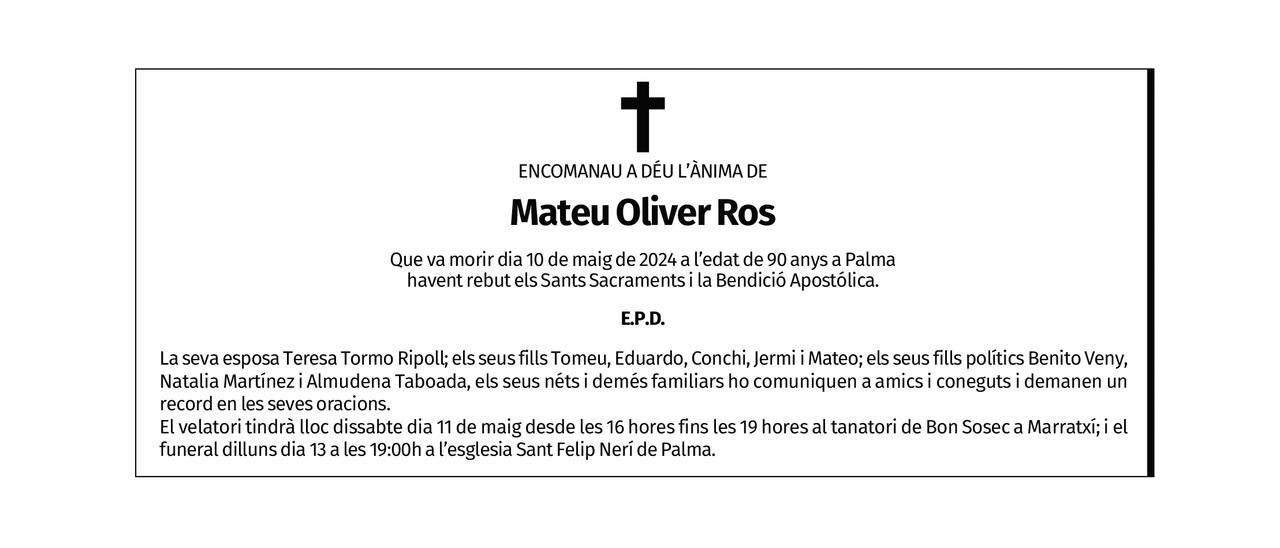 Mateu Oliver Ros