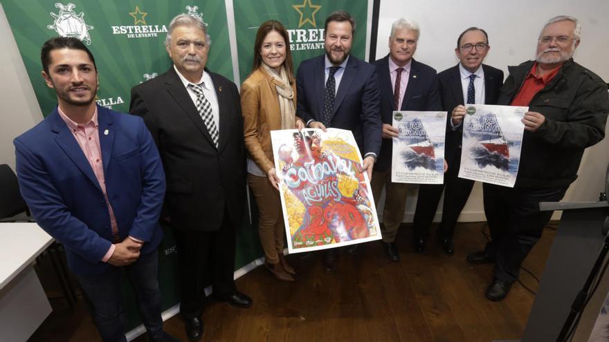 Imagen de la presentación ayer de la regata en Estrella de Levante.