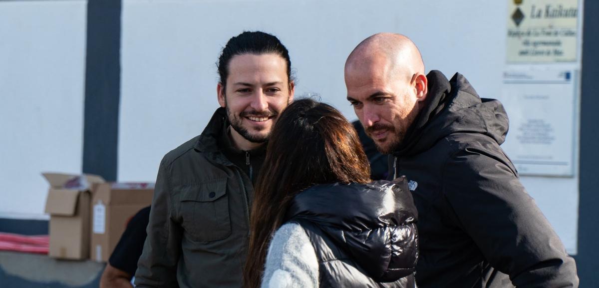 Joan Antoni Escalona (a la dreta) amb Adrià Lamelas en una imatge d'arxiu.