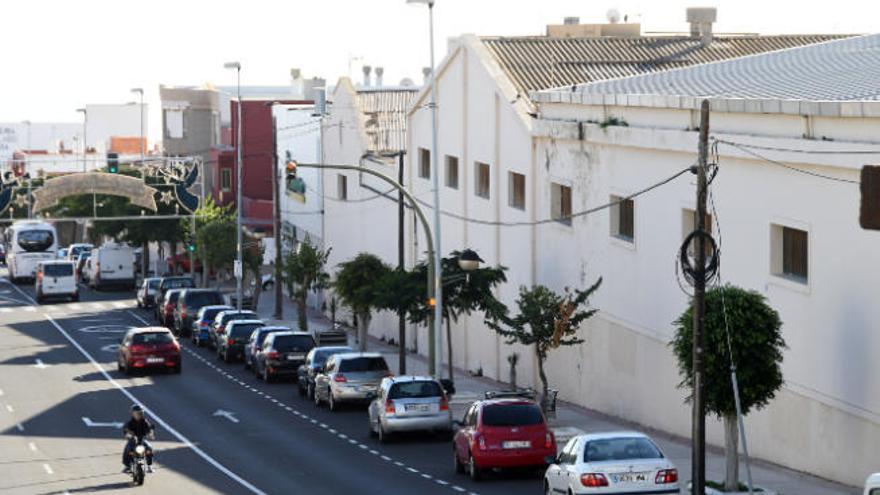 Una parte de las tres naves del terreno que compró Mercadona en Ingenio, en la calle Juliano Bonny Gómez.