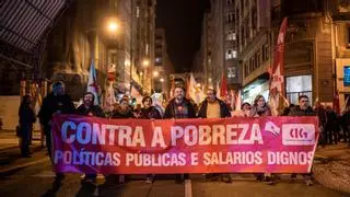 Protesta en A Coruña contra el aumento de la pobreza