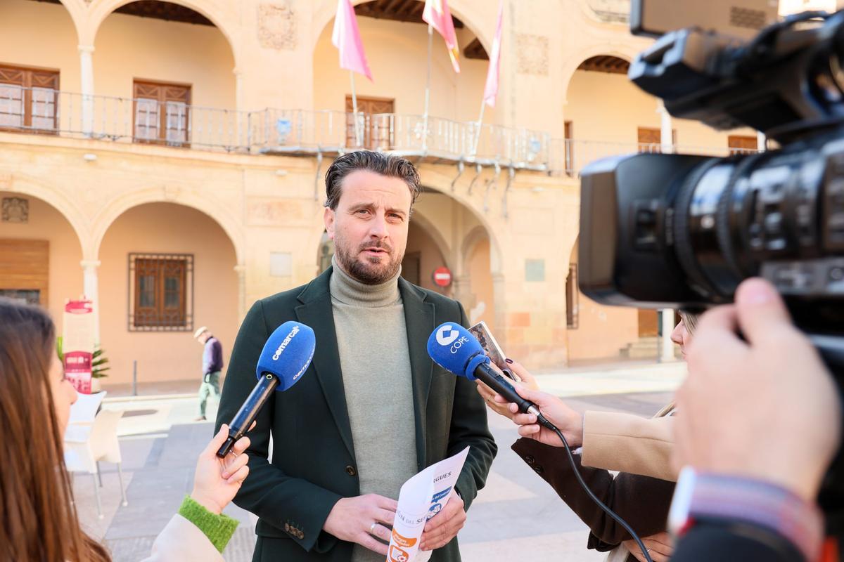 Antonio David Sánchez durante su comparecencia este martes.