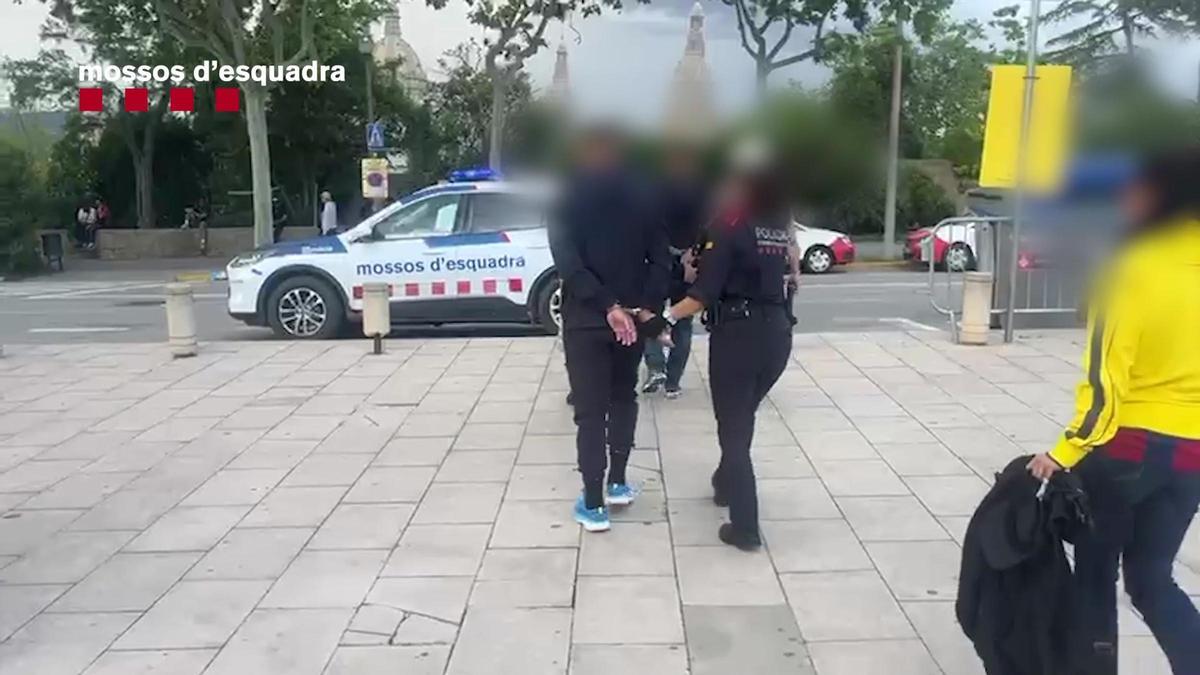 Dos detenidos durante el dispositivo de Mossos del Barça-Real Madrid