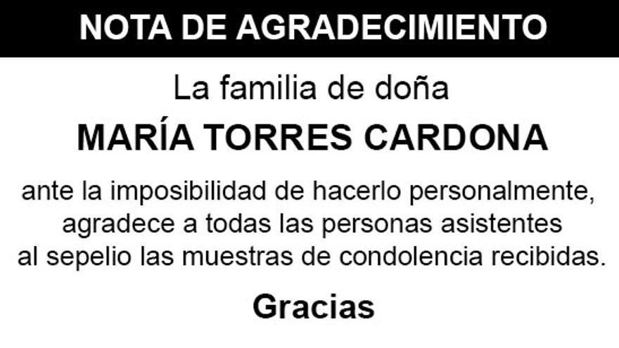 Nota María Torres Cardona