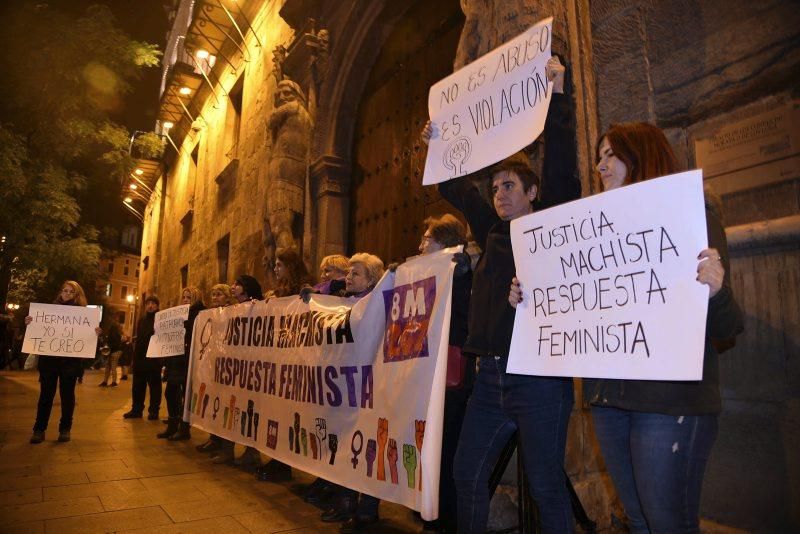 Manifestación en Zaragoza contra el veredicto del TSJN a 'La manada'