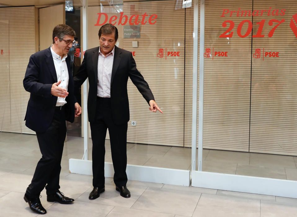 El debate entre los candidatos del PSOE, en imágenes