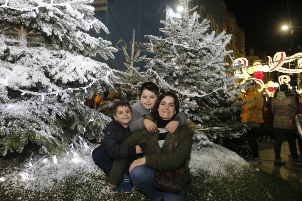 Encendido del alumbrado navideño en Vigo