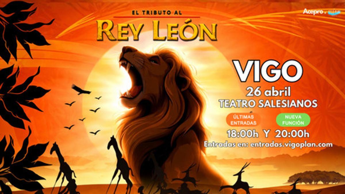 Cartel del tributo al Rey León en el Teatro Salesianos.