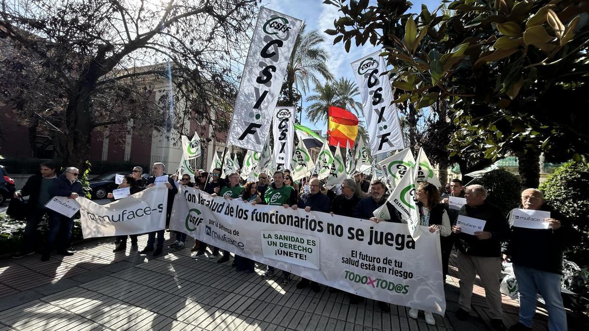 CSIF reclama en Badajoz en favor de Muface (archivo)