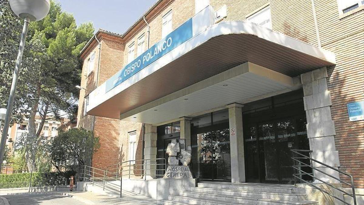 Puerta del hospital Obispo Polanco de Teruel, en una imagen de archivo.