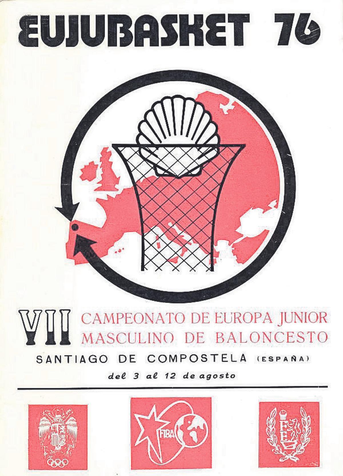 El cartel del Eujubasket del 76.