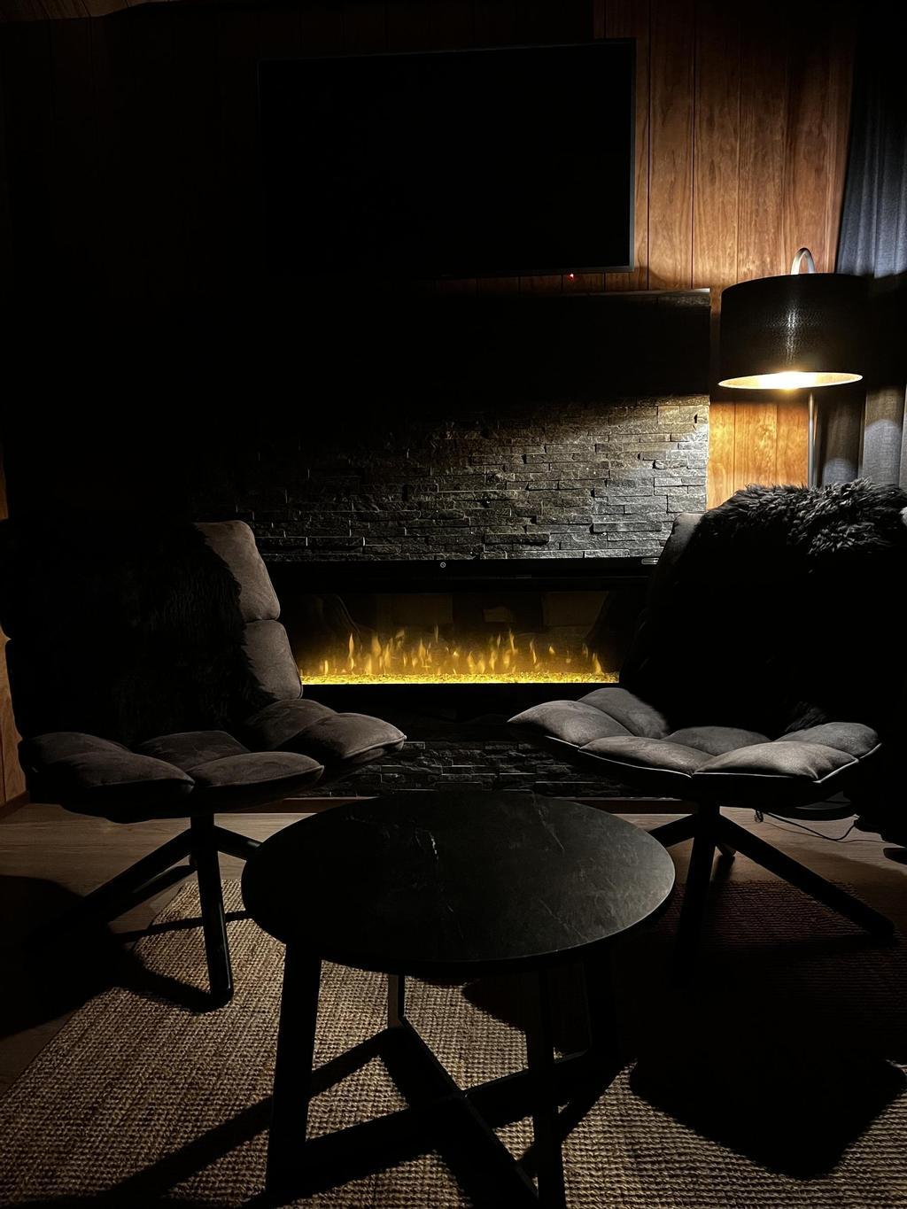 Interior de una de las cabañas del Wilderness Hotel Inari