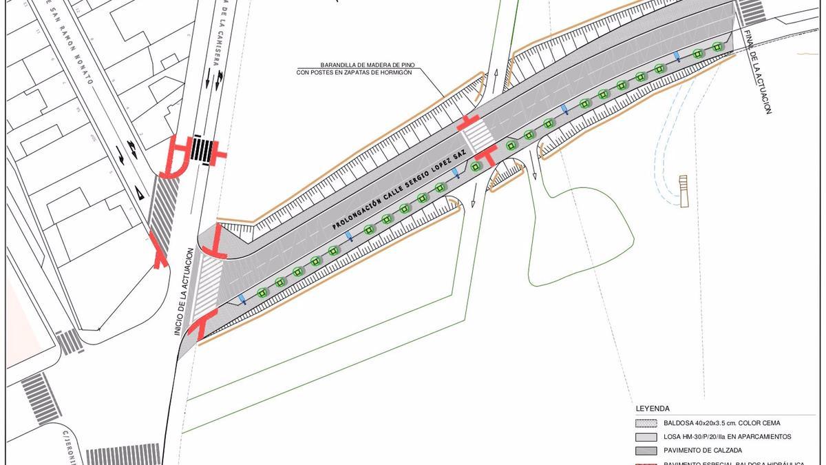 Plano ofrecido por el Ayuntamiento de Zaragoza en el que se puede observar la futura ampliación