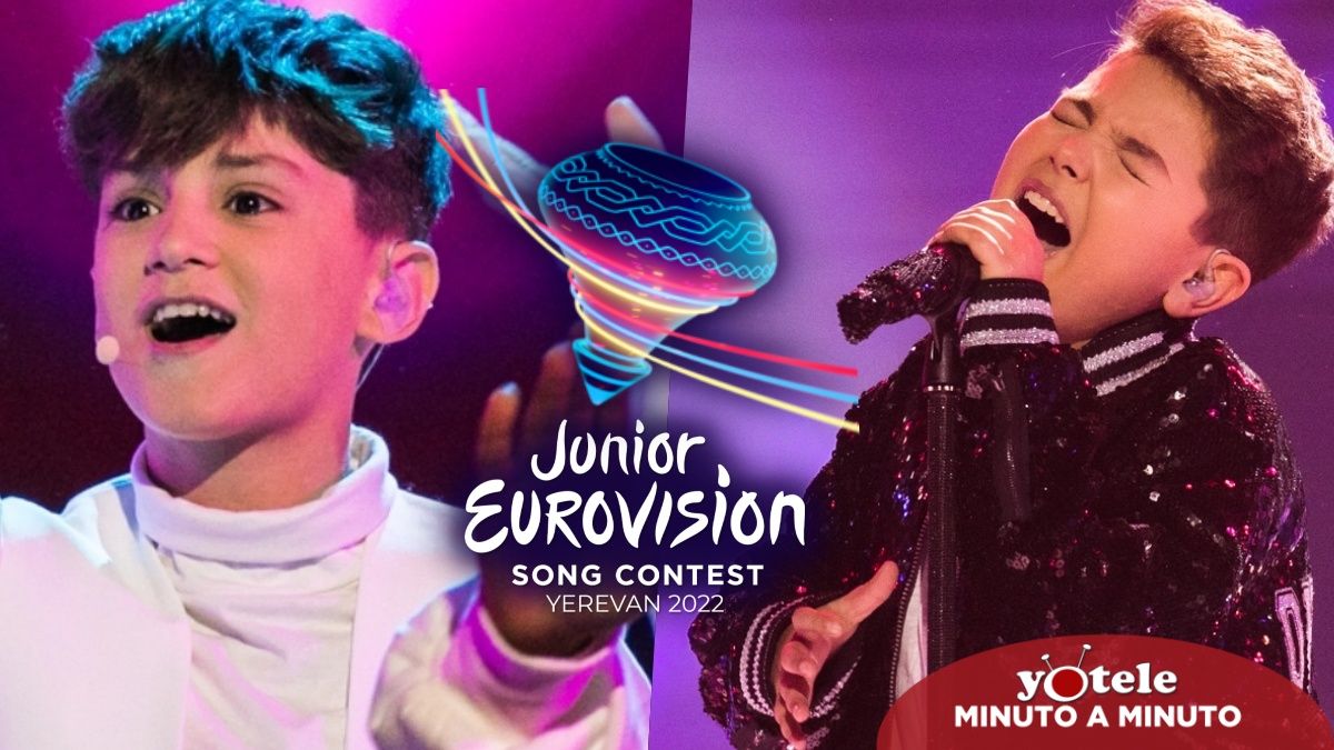 Carlos Higes y Lissandro en Eurovisión Junior 2022