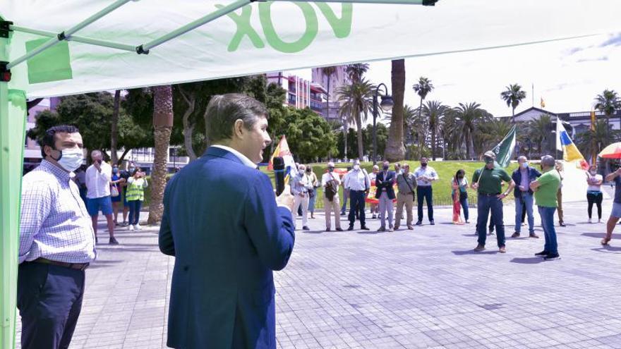 Manifestación de Vox contra la migración en Las Palmas de Gran Canaria