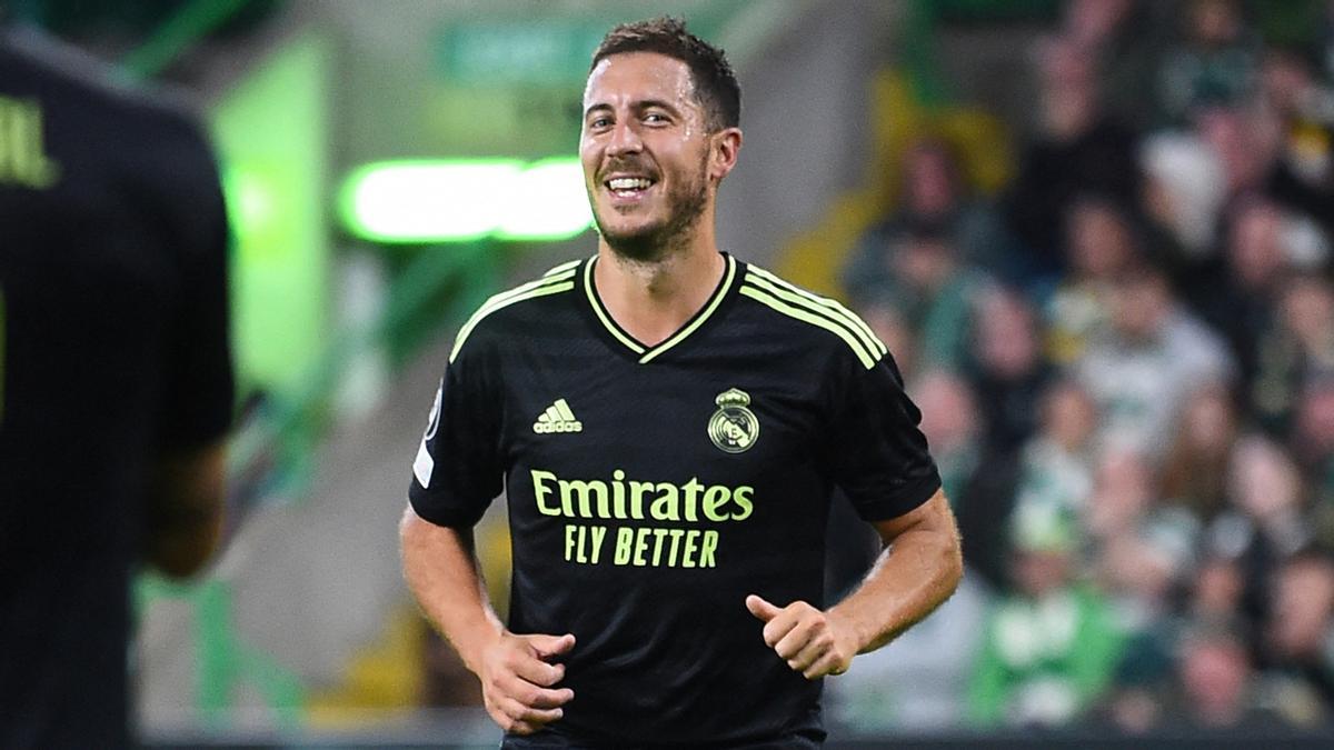 Eden Hazard, durante un partido del Madrid