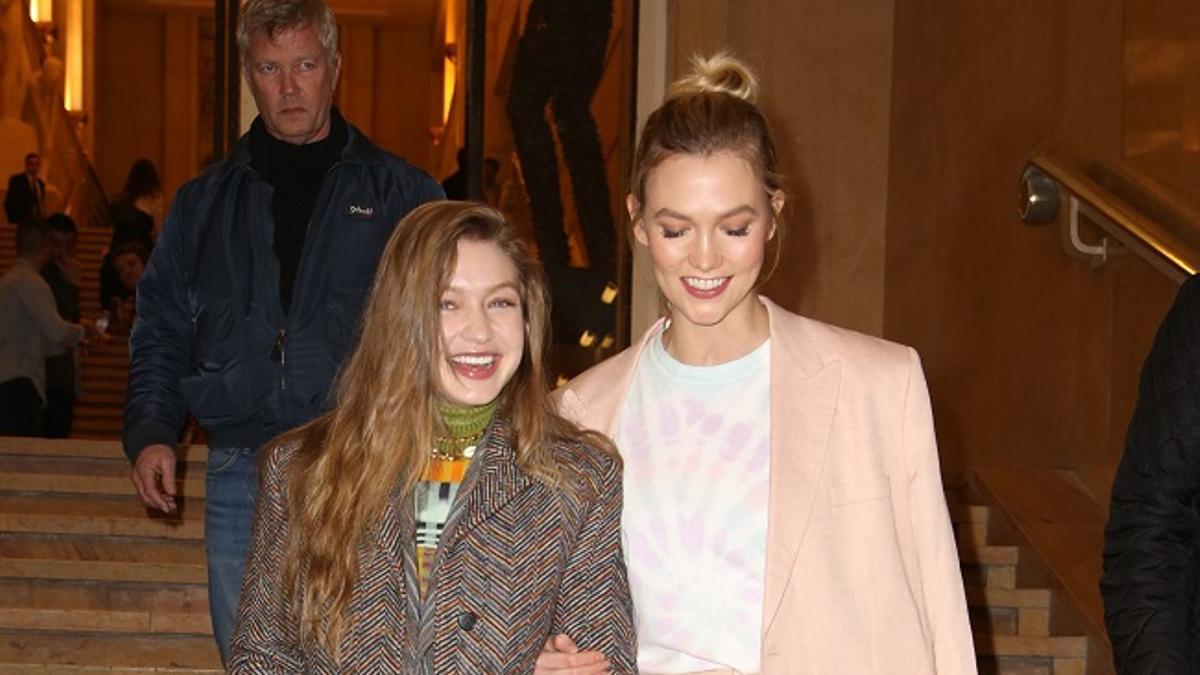 Gigi Hadid y Karlie Kloss en la Semana de la Moda de París