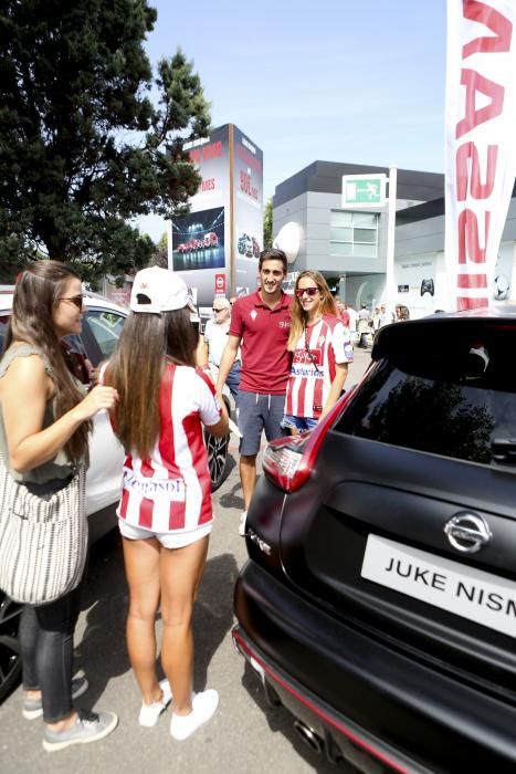 Visita del Sporting de Gijón a la Feria de Muestras de Asturias