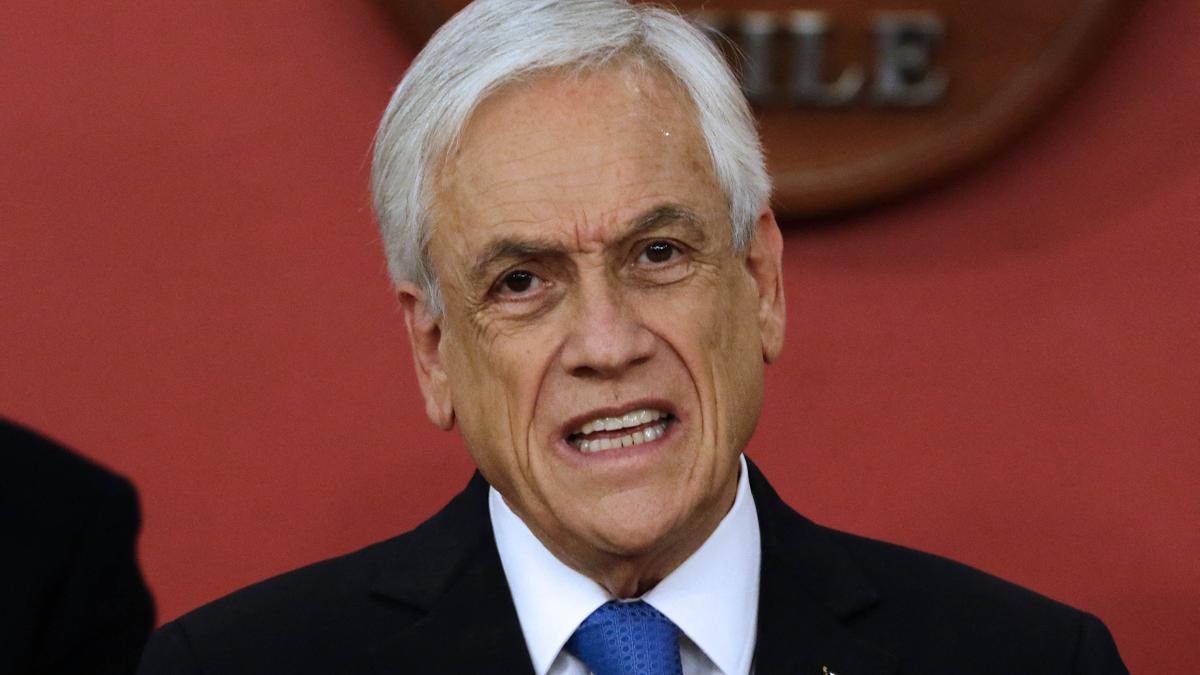 El presidente de Chile, Sebastián Piñera, en una comparecencia en La Moneda el pasado 12 de octubre.