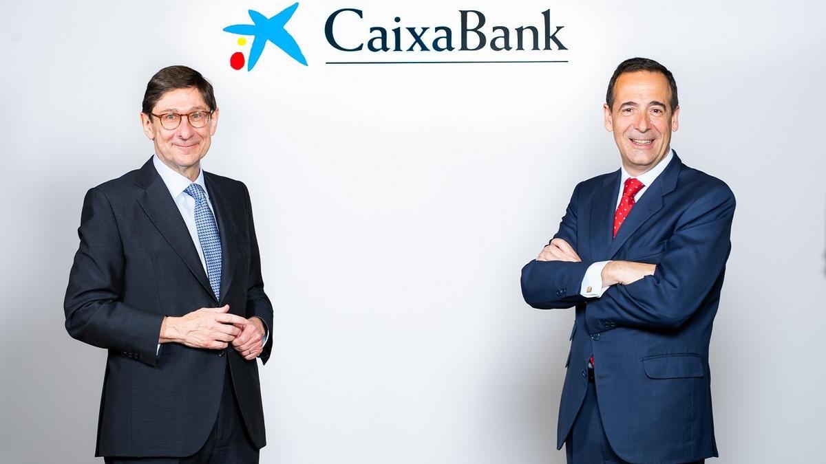 José Ignacio Goirigolzarri, president de CaixaBank, i Gonzalo Gortázar, conseller delegat