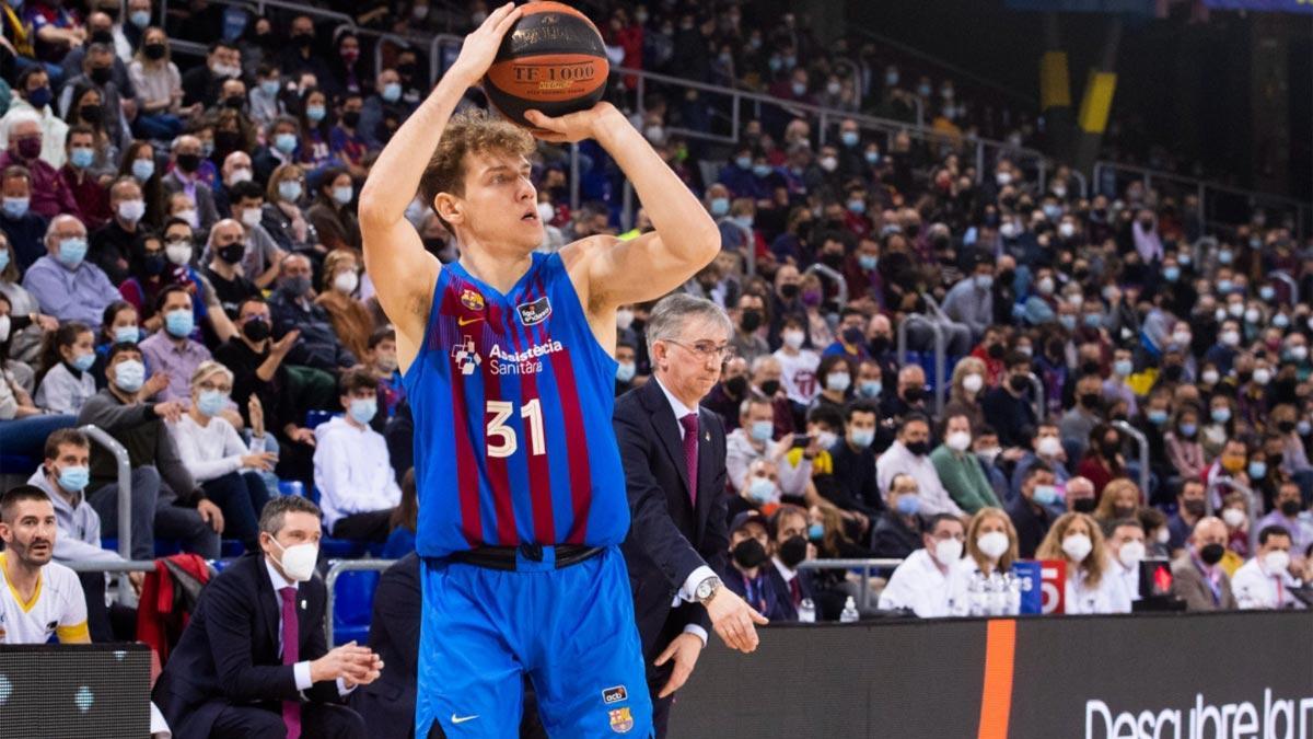 Jokubaitis, durante el partido ante Obradoiro