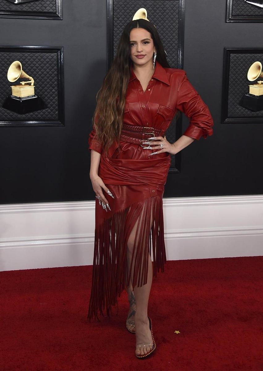Rosalía en la alfombra roja de los 'Grammy 2020'