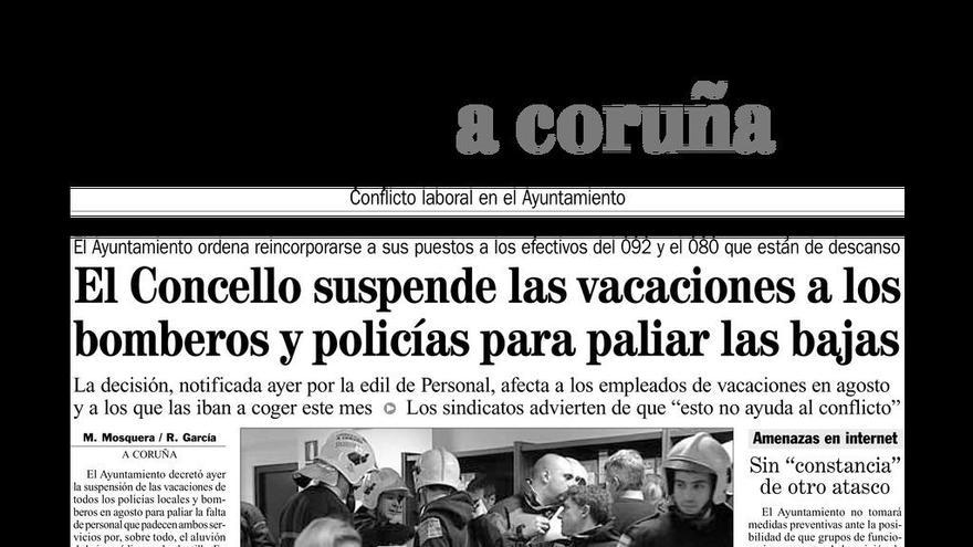 Página de LA OPINIÓN del 18 de agosto de 2007.