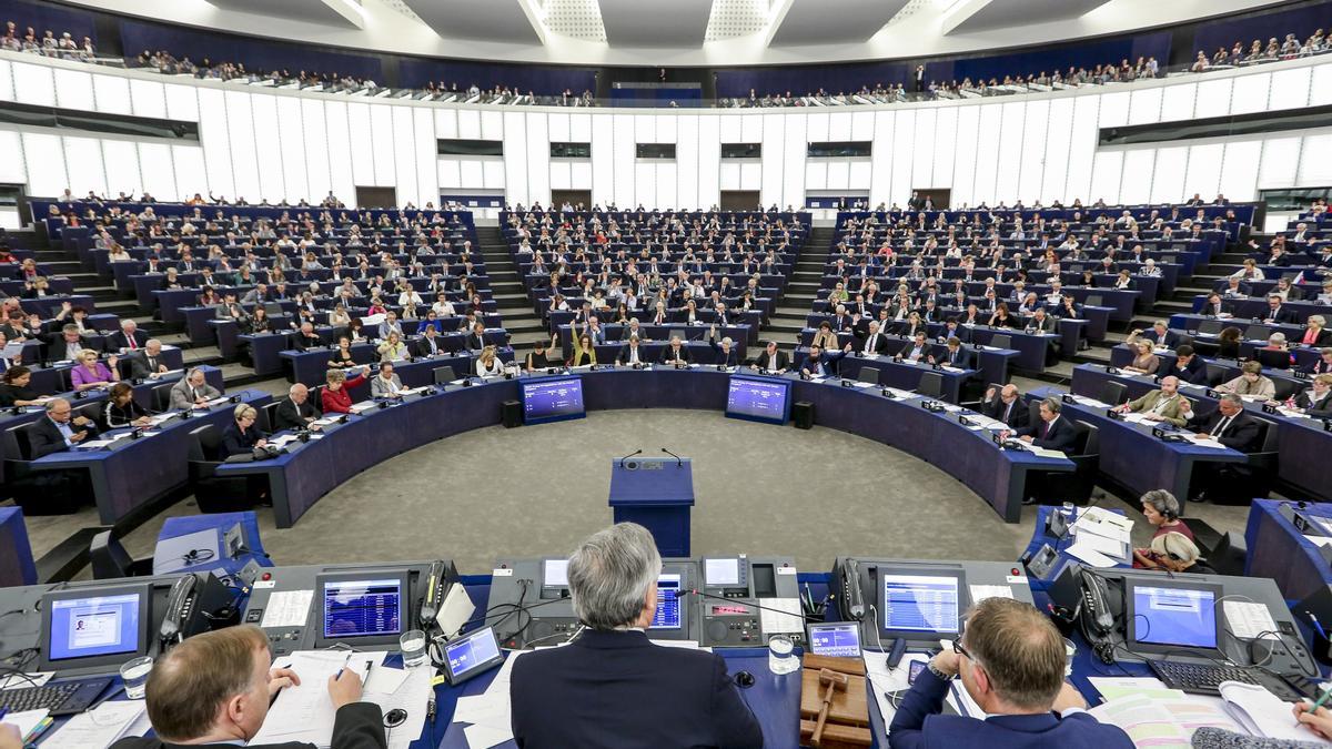 Un Pleno del Parlamento Europeo en Estrasburgo.