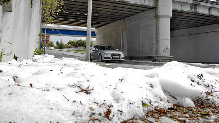 Granizada y fuerte chaparrón