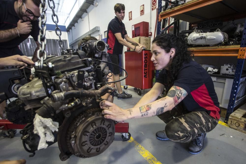 Alumnas en ciclos formativos masculinizados