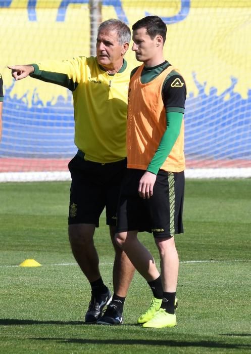 01/02/2019 TELDE. Entrenamiento UD Las Palmas en El Hornillo.  Fotografa: YAIZA SOCORRO.