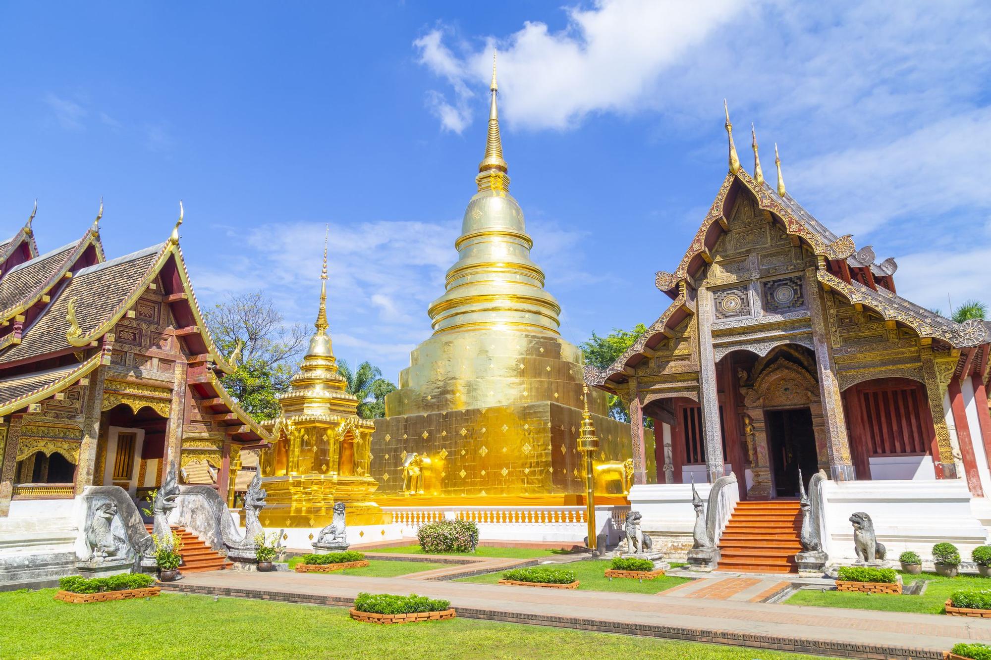 Templo budista de Wat Phra Sing, en Chiang Mai.