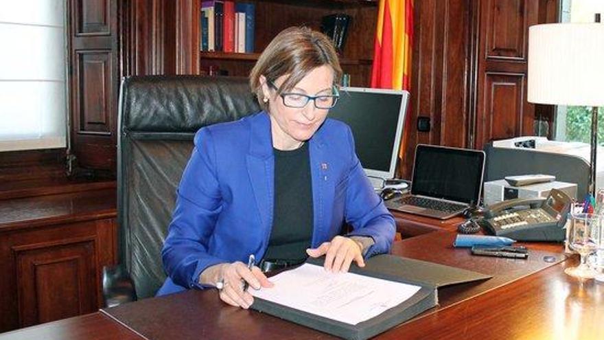 La presidenta del Parlament, Carme Forcadell.