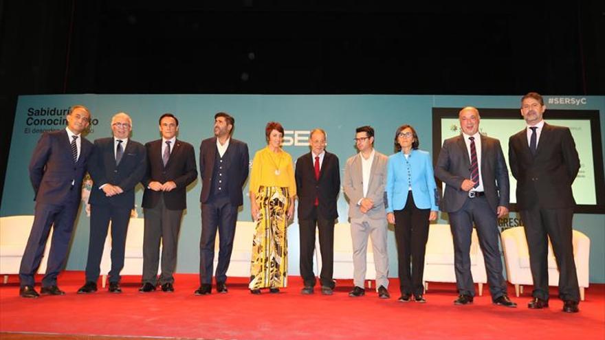 Zapatero y Solana, en el Congreso del Bienestar