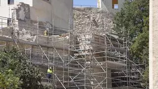 La muralla de Ontinyent renace con la reconstrucción de una torre medieval