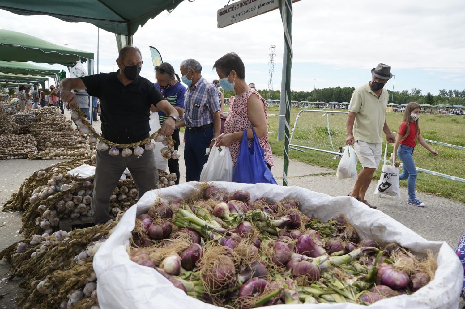 GALERÍA | La Feria del Ajo triunfa en Zamora: buena producción y colas para llegar a Ifeza