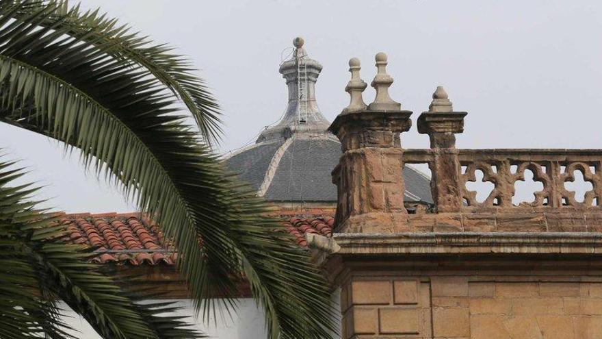 La cúpula de la capilla del Reconquista, en reparación tras el último temporal