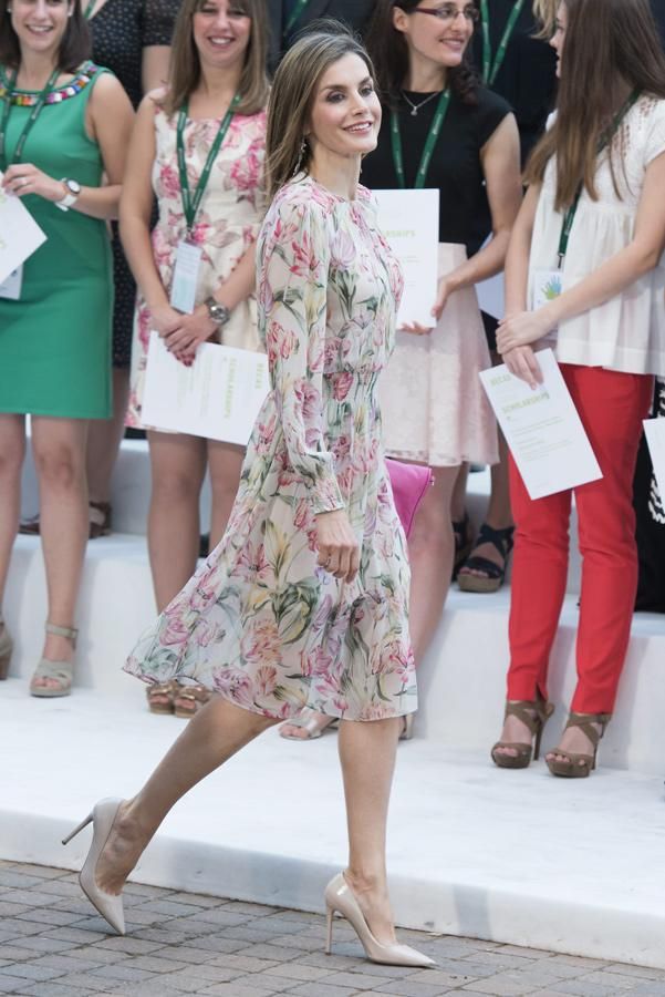 Inspiración bodas: Doña Letizia con vestido vaporoso