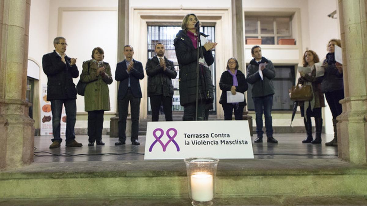 Concentración en Terrassa para conmemorar el Día Internacional contra la violencia machista