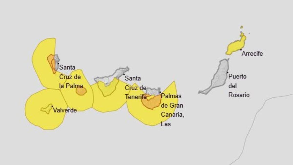 La Gomera, en alerta por fuertes vientos con rachas que pueden superar los 90 km/h