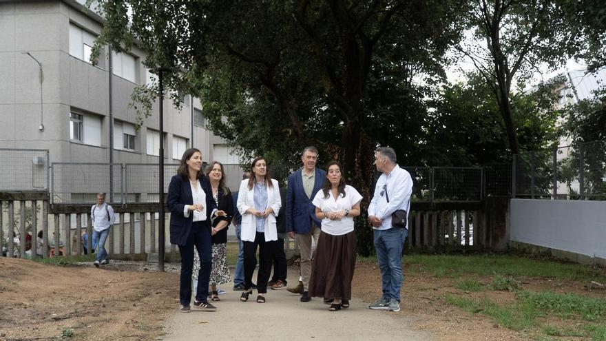 Nuevo acceso al IES Sardiñeira desde la avenida de Arteixo