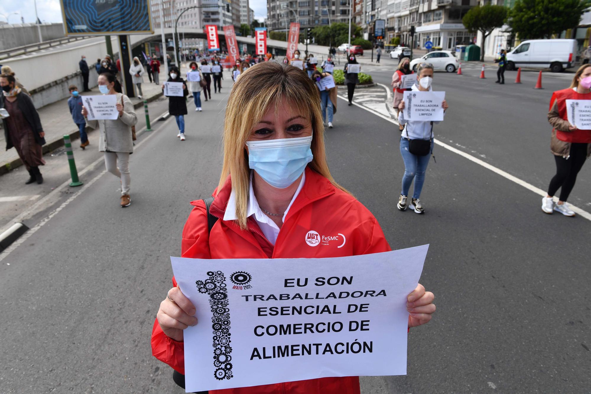 Manifestación del 1 de mayo en A Coruña