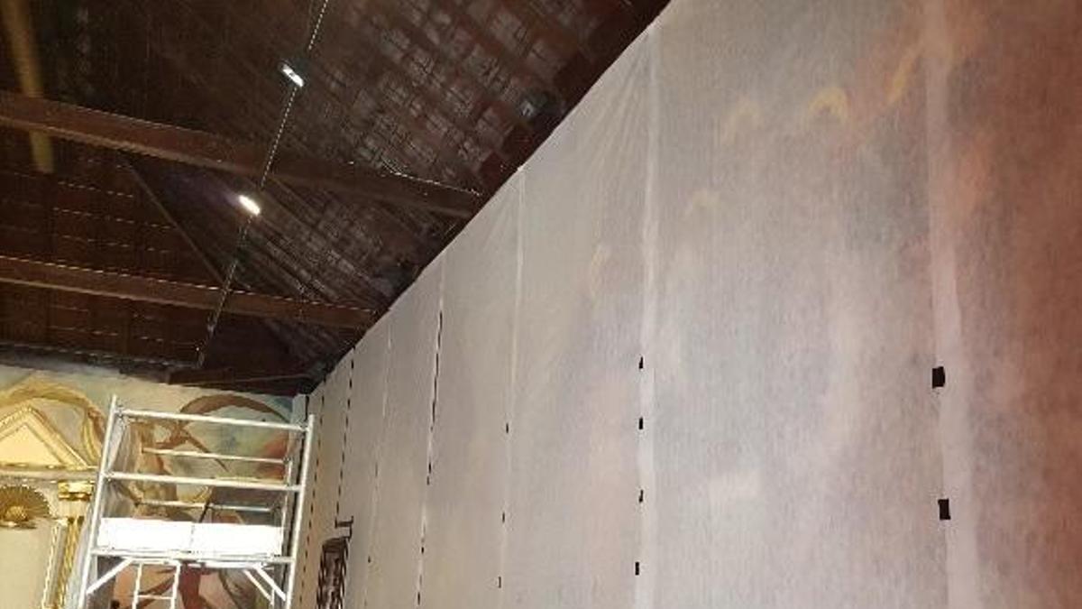 Protección para el mural de Arencibia de la ermita del Pueblo Canario