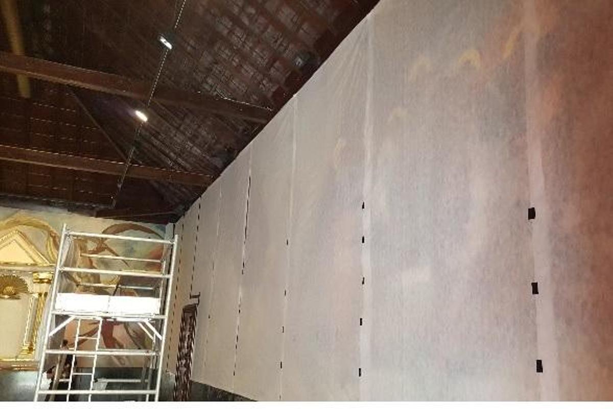 Protección para el mural de Arencibia de la ermita del Pueblo Canario